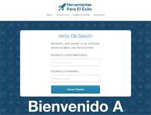 Tablet Screenshot of herramientasparaelexito.com